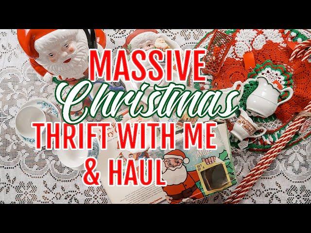 *MASSIVE* CHRISTMAS THRIFT WITH ME + HAUL 2021! | i finally found some!  | VINTAGE CHRISTMAS DECOR