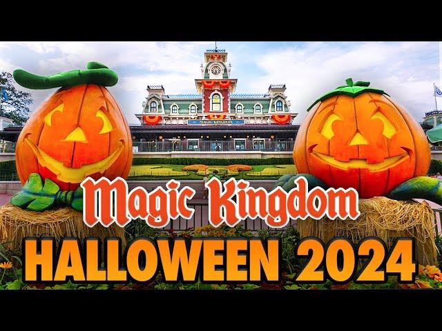 Magic Kingdom Halloween 2024 - Walt Disney World Walkthrough, Haunted Mansion & Merchandise [4K POV]