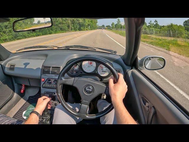 1991 Honda Beat - POV Test Drive (Binaural Audio)