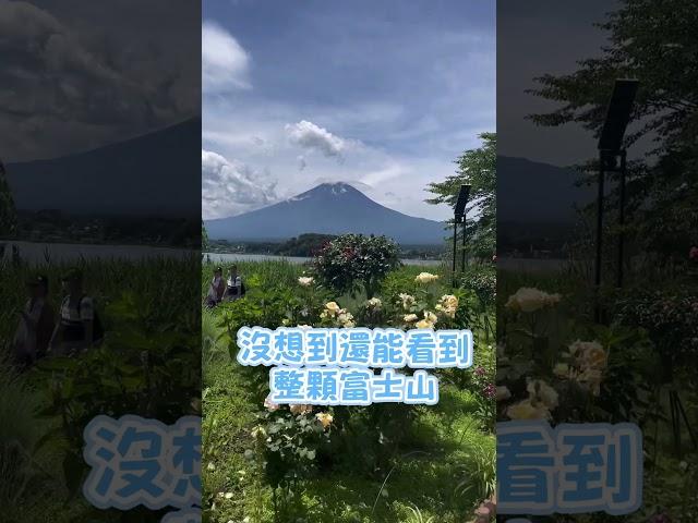 可能出門有燒香！早上本來沒指望沒想到還能看到清楚的整顆富士山