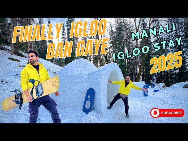 Finally igloo ban gaya | Manali snowfall | 2 jan 2025