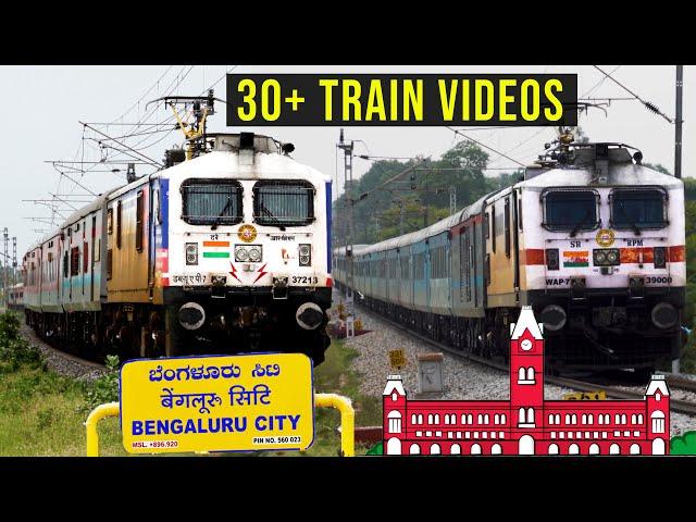 32 High Speed Train Videos | All Chennai - Bangalore Trains | Indian Railways Video