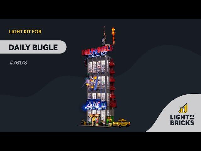 LIGHT MY BRICKS - Daily Bugle 76178 Light Kit Video Demonstration