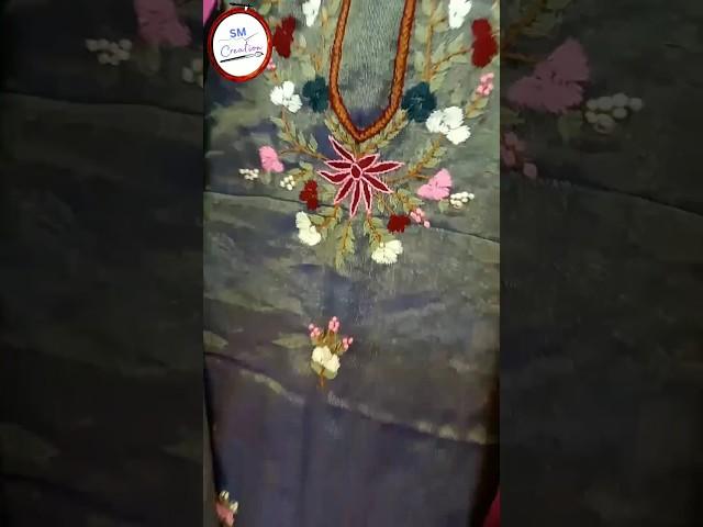 SM Creation Hand embroidery work tissue dress material