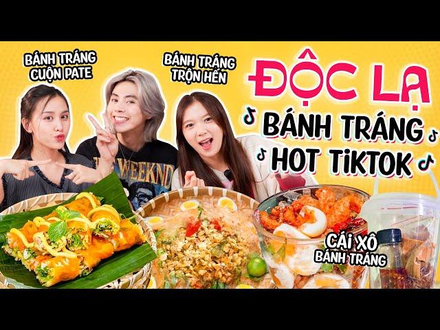 ĐỘC LẠ BÁNH TRÁNG HOT TIKTOK: Cái xô bánh tráng, bánh tráng trộn với PATE và HẾN ??? 