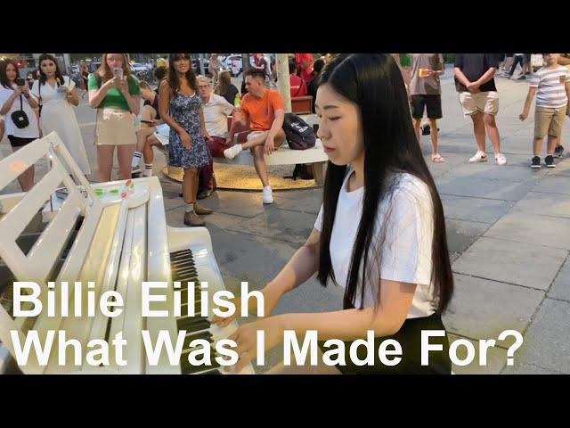 Billie Eilish - What Was I Made For? (Piano Cover) | Street Piano | YUKI PIANO