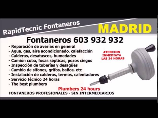 FONTANEROS COSTILLARES, MADRID 603 932 932