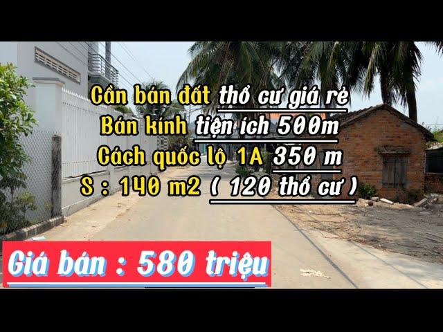 ( Đã bán )Cần bán đất thổ cư giá rẻ , KKT Vân phong. Vạn Lương , Diện tích 140 m2 ( 120 thổ cư )