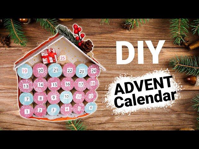 DIY ADVENT HOUSE Calendar | Christmas Crafts | Toilet Paper Roll Advent Making