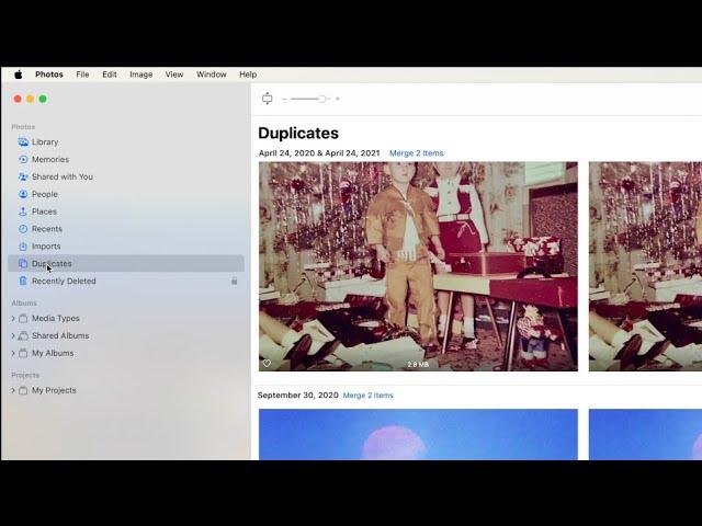 How to merge duplicate photos on Mac Desktop