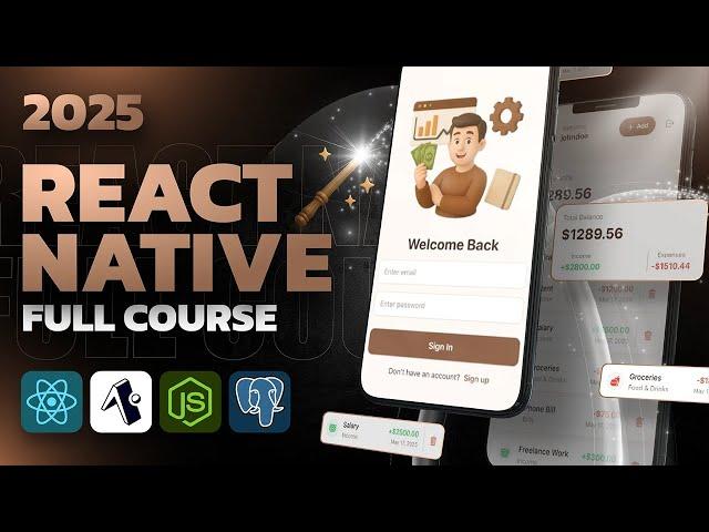 Build a Full Stack Mobile Application with React Native & Expo - Beginner Friendly