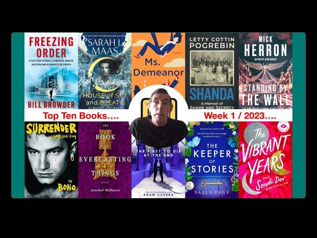 Weekly Newsletter 01 / 2023 from SmartBookWorms - Top Ten Books of the Week...