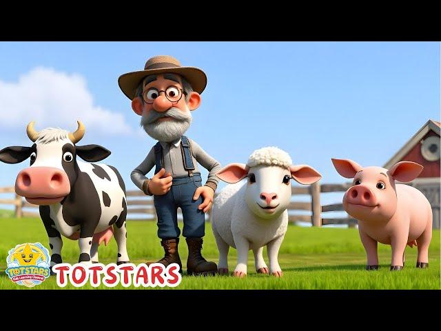 Old MacDonald had a Farm (Farm Animals with Sound) | TotStars Songs for Kids