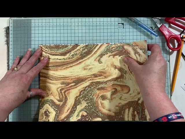 Journal cover tutorial using a box quick easy / beginners