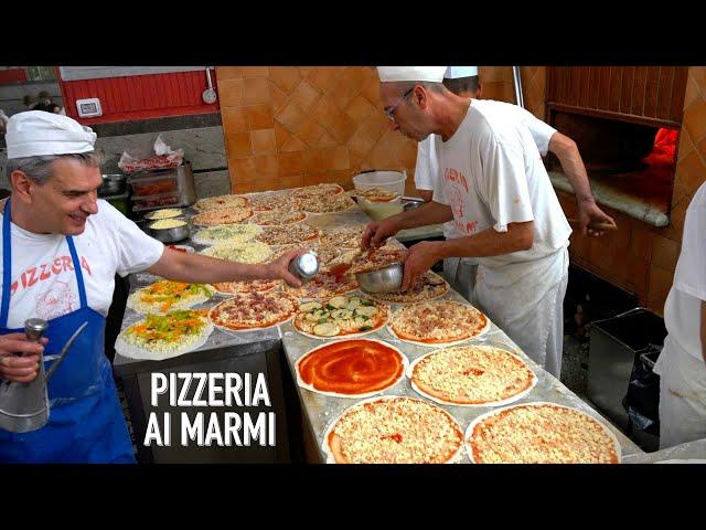 For over 90 years! Rome's artisanal iconic Pizzeria!　"Pizzeria Ai Marmi"