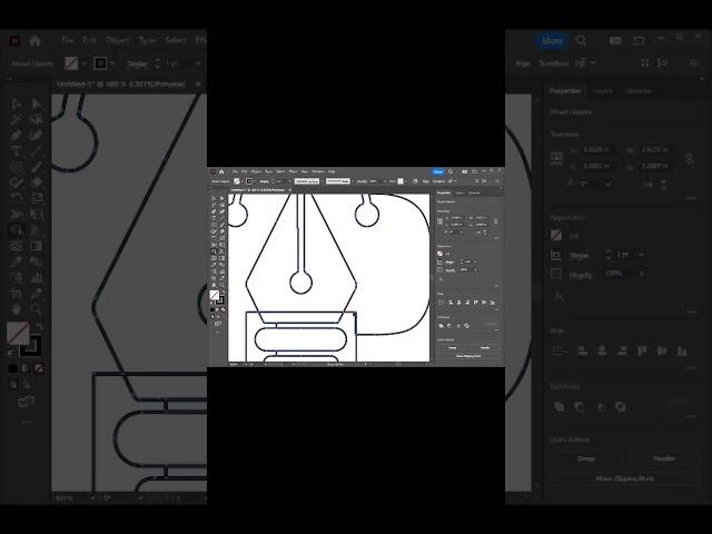 Modern logo design in illustrator #shorts #youtubeshorts #illustrator