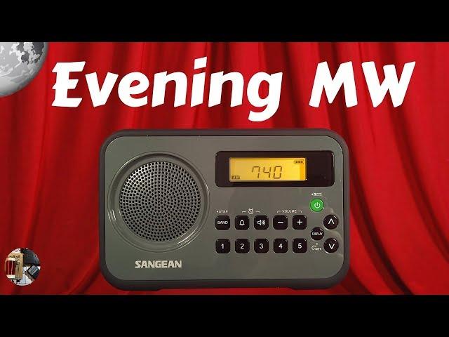 Sangean PR-D18 AM FM Radio Evening AM