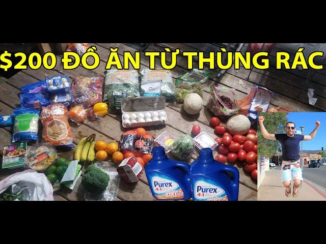 #84- DUSTIN ĐI LỤC THÙNG RÁC ĐƯỢC QUÁ TRỜI ĐỒ ĂN | CUỘC SỐNG MỸ & VIETNAM