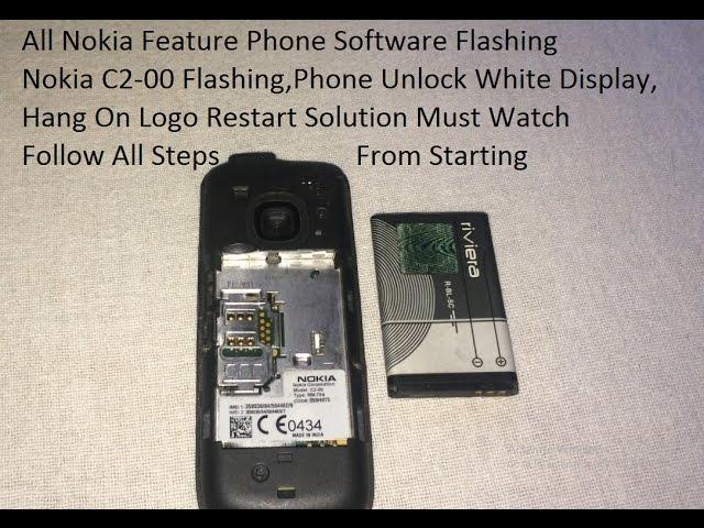 All Nokia Feature Phone Flashing And Software Install / Password Unlock , White Display Solution