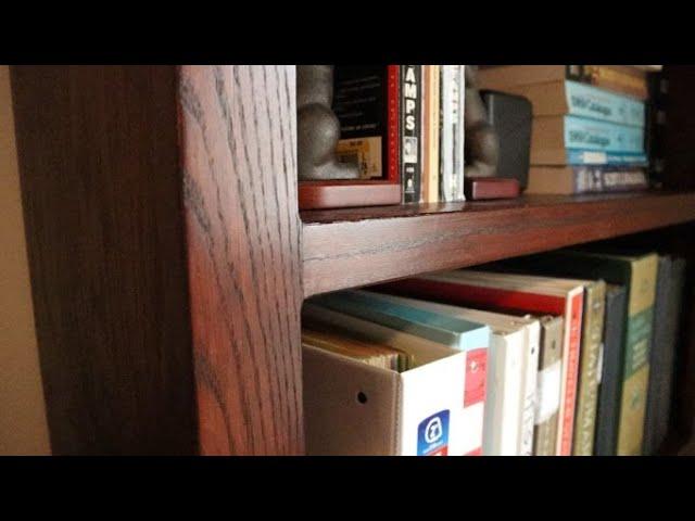 Making Red Oak Bookshelves