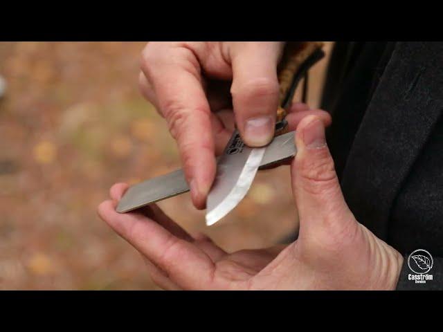 How to sharpen a knife with scandi grind - Casström