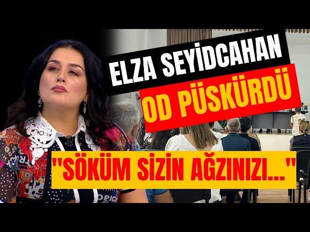 Elza Seyidcahan OD PÜSKÜRDÜ: "Kütbeyin sizsiniz! Xalqı manqurtlaşdırmayın!" - SİYASİ REAKSİYA