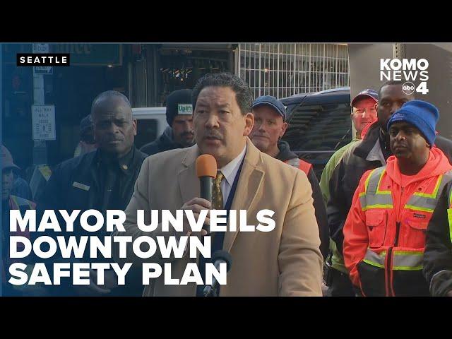 Mayor Bruce Harrell unveils plan to boost downtown Seattle safety amid concerns