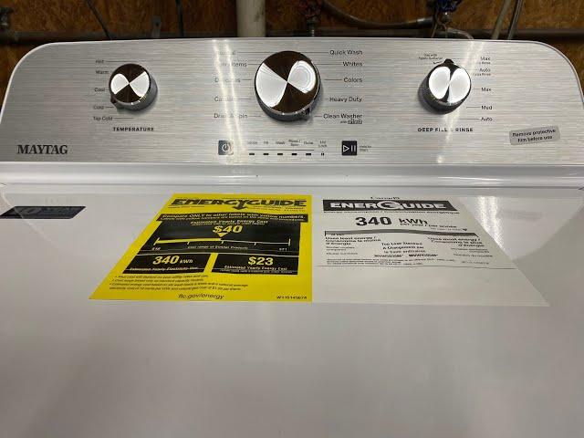 Maytag MVW4505MW Top Load Washer Quick over view and baseline test