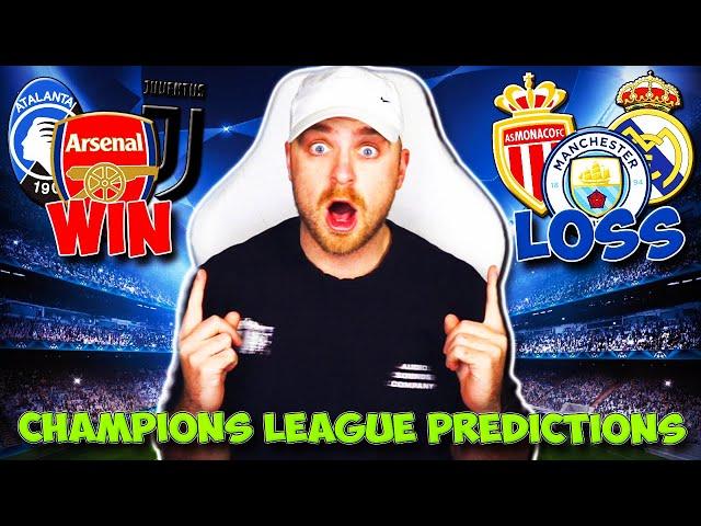 *NEW* CHAMPIONS LEAGUE 2024/25 MATCHDAY/GAMEWEEK 6 PREDICTIONS | ATALANTA VS REAL MADRID & MORE!