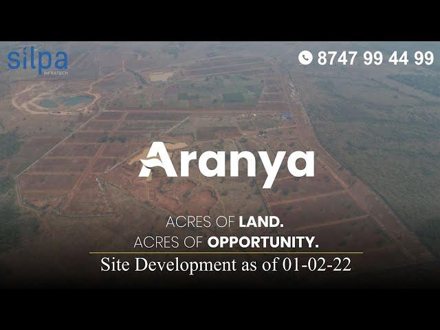 Silpa Aranya Farm Lands @Manneguda, Chevella-Vikarabad Highway | Site Development as of 01-02-23