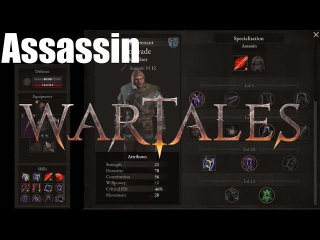 WARTALES Assassin Class Build