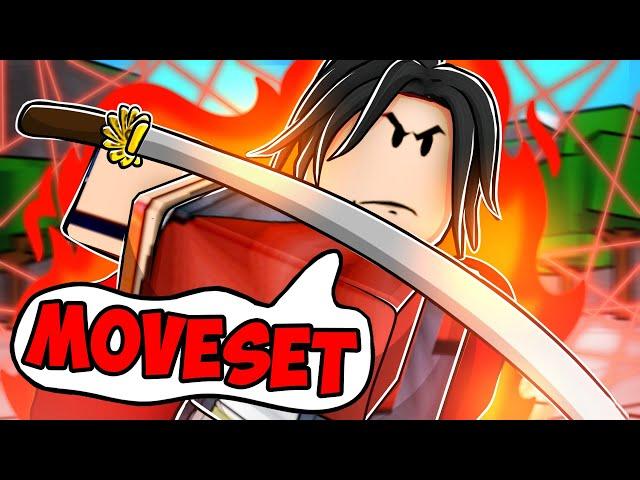 Using the NEW Atomic Samurai MOVESET in Roblox The Strongest Battlegrounds