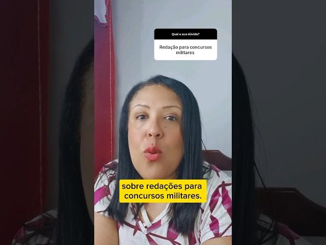 REDAÇÃO PARA CONCURSO MILITAR #professoraanarita #redacaoparaconcurso #concursomilitar