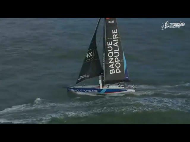 Vendée Globe : L'arrivée de Clarisse Crémer (Banque Populaire X)