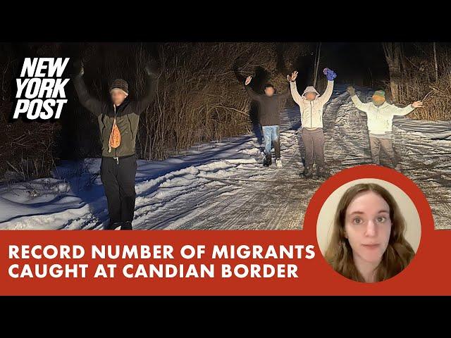 Record number of migrants caught at Canada border