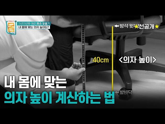 [선공개] 이런 의자가 허리를 망친다? 의자 제대로 고르는 법  | 귀하신 몸 -  지긋지긋한 허리 통증 탈출기 #귀하신몸 #허리통증