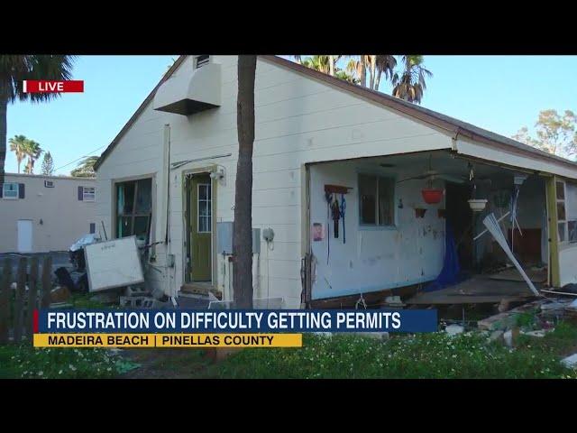 "It's criminal": Maderia Beach residents frustrated over rebuilding permit process