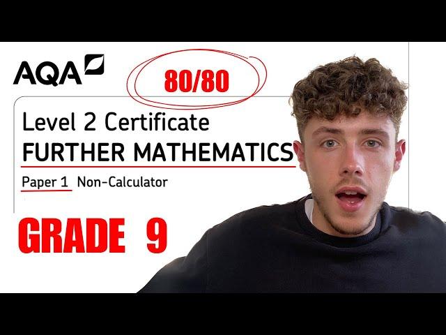 GCSE Further Maths AQA Paper 1 in 20 Minutes!| How to get a Grade 9