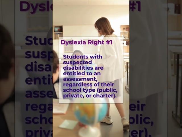  Did you know that there are 5 rights for your child who may be dyslexic? Heres #1: Students with