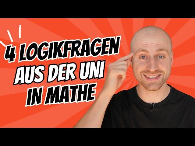  Logikrätsel: 4 Fragen aus dem Mathevorkurs für die Uni!