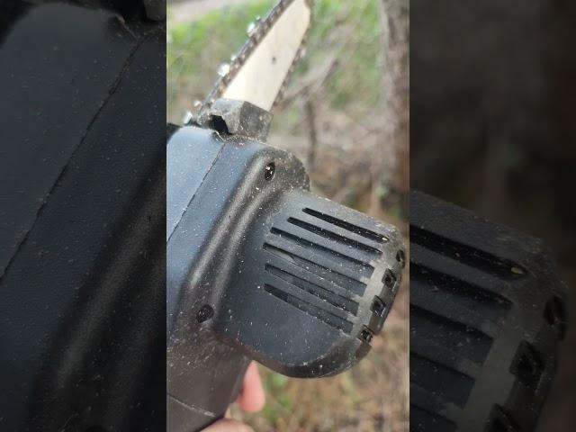 dangerous cheap chinese mini chainsaw #fire #dangerous #fake #shortsvideo #shorts #warning #chinese