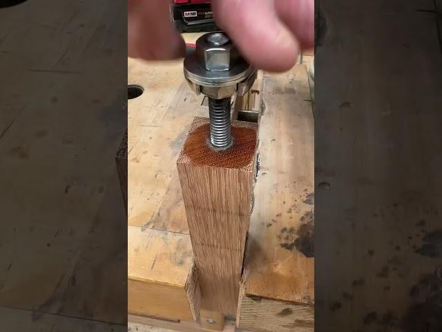 Mind blown!  Tapping hardwood with a bolt & impact driver. #DIY #WoodHacks