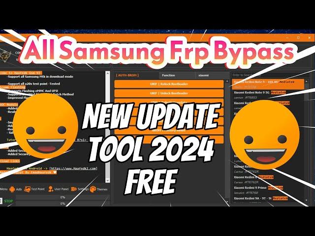 Boom All Samsung Frp Bypass tool 2024 New Update Haafedk Tool V2 Free Activation.