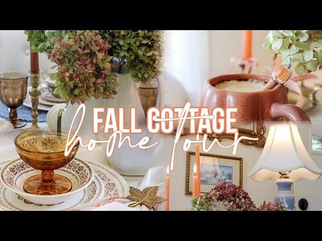 FALL COTTAGE HOME TOUR 2023 | thrifted + vintage autumn home 