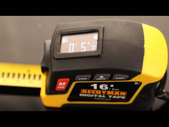 ALLOYMAN 2-in-1 Digital Tape Measure, 16Ft Measuring Tape, 50 Groups Historical Memory