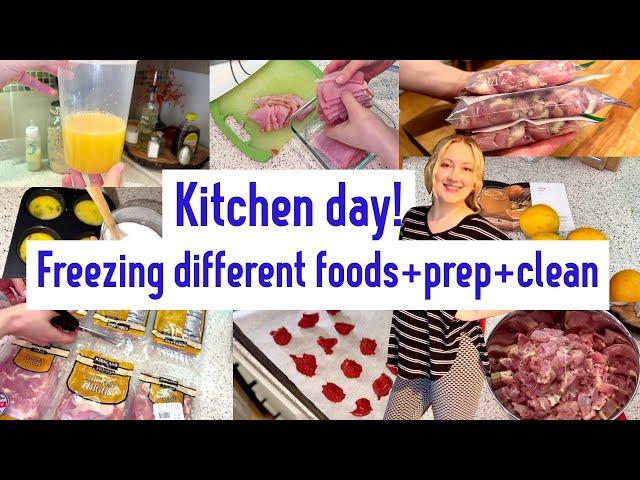 FOOD FREEZING / food freezing hacks // kitchen cleaning and ingredient prep