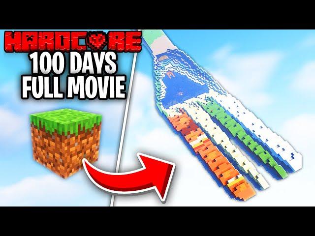 I Survived 100 Days On A Fork In Minecraft Hardcore!