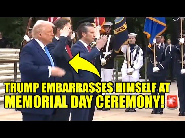 Trump Makes TOTAL FOOL Of HIMSELF At Memorial Day CEREMONY