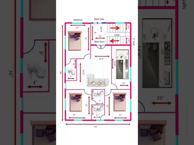 best house plan under 5 lakh rupees cost #oddlysatisfying #shorts WhatsApp No. 8819068359