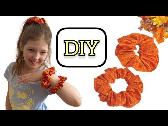 The easiest way to sew an elastic band for hair, without a pattern, quickly and easily / Mirinina